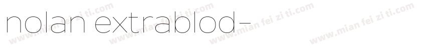 nolan extrablod字体转换